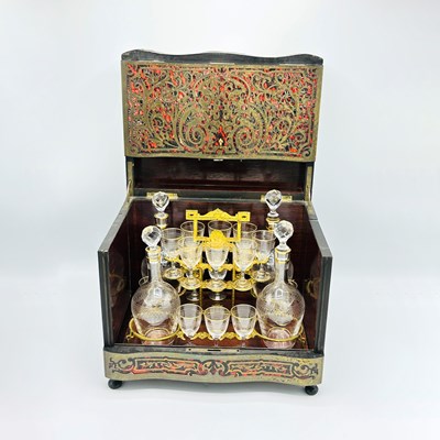 Lot 1156 - Napoleon III Boulle Inlaid Cave à Liqueur