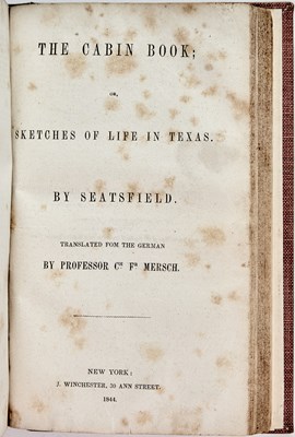 Lot 215 - Scarce narratives of early Texas by Karl Postl