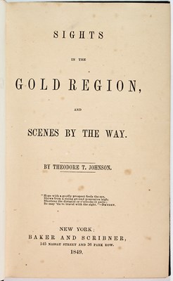 Lot 187 - One of the earliest accounts of the gold fields