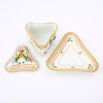 Lot 3174 - Twelve Royal Copenhagen Porcelain 'Flora Danica' Custard Cups with Stands