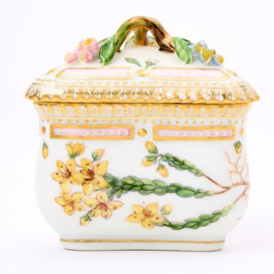 Lot 3174 - Twelve Royal Copenhagen Porcelain 'Flora Danica' Custard Cups with Stands