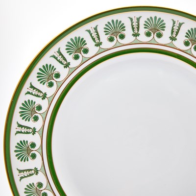 Lot 192 - Richard Ginori Porcelain 'Green Ercolano' Pattern Dinner Set