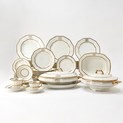 Lot 69 - Limoges Porcelain Gilt Decorated Partial Dinner Service