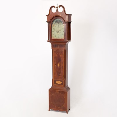 Lot 1114 - Federal Mahogany Inlaid Tall Clock