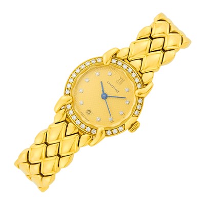 Lot 1014 - Chaumet Paris Gold and Diamond 'Élysée' Wristwatch
