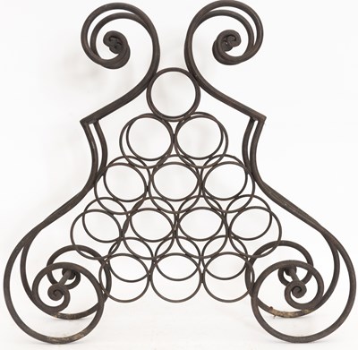 Lot 35 - Wrought Iron Bottle Rack