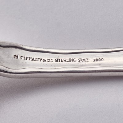 Lot 130 - Tiffany & Co. Sterling Silver "Lap Over" Pattern Flatware Service