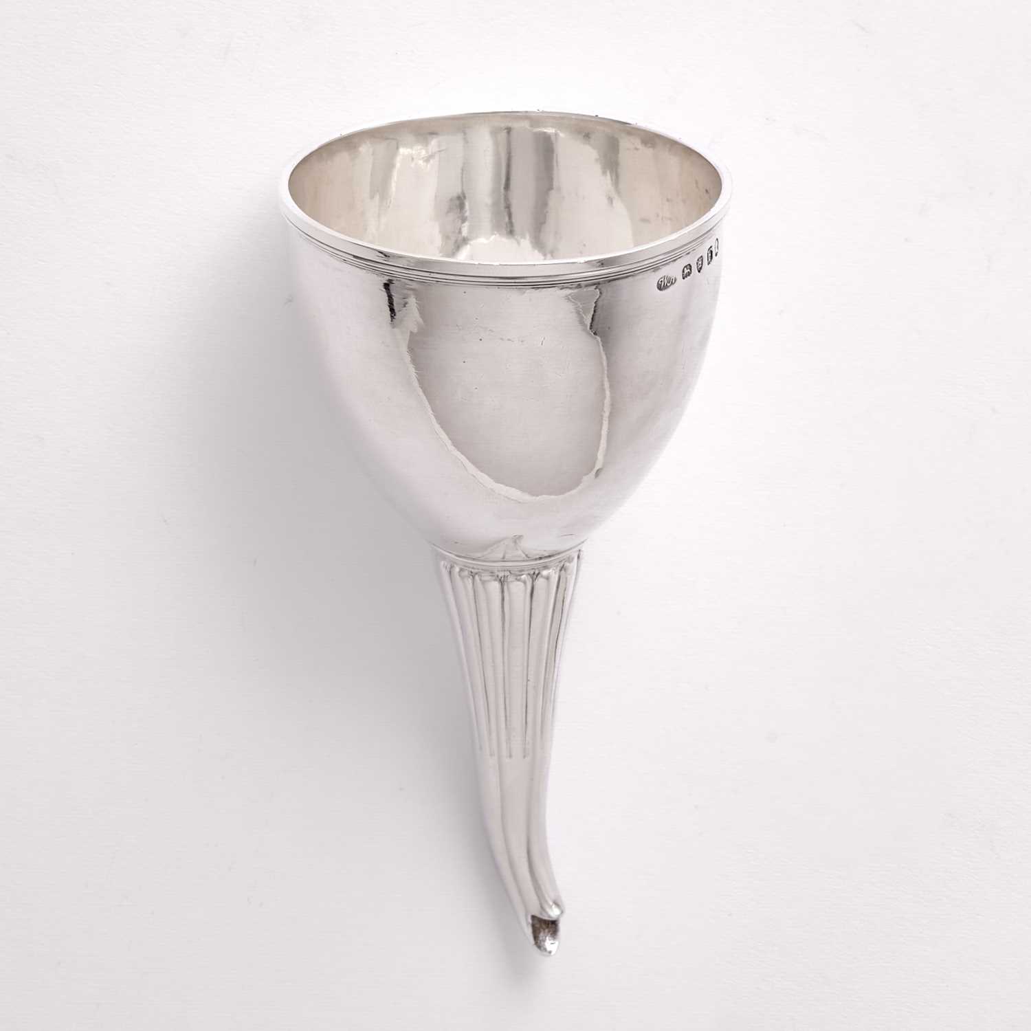 Lot 34 - George III Sterling Silver Wine Funnel