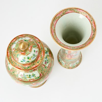 Lot 22 - Chinese Export Porcelain Five Piece Garniture