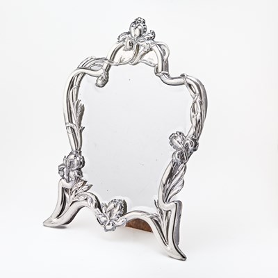 Lot 168 - Austrian Art Nouveau Silver Table Mirror