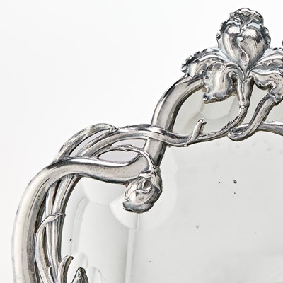 Lot 168 - Austrian Art Nouveau Silver Table Mirror