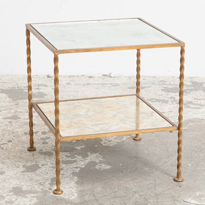 Lot 64 - Two-Tier Brass Side Table