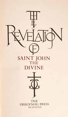 Lot 137 - The great Gregynog Press Revelation of St. John