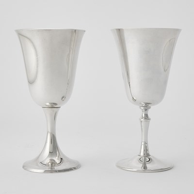 Lot 190 - Set of Ten Gorham Sterling Silver Goblets