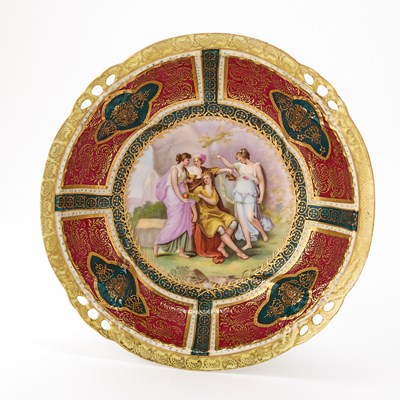 Lot 321 - Vienna Porcelain Gilt-Decorated Cabinet Bowl