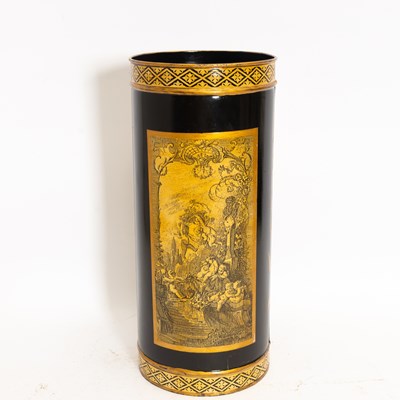 Lot 134 - Paint Decorated Tole Umbrella Stand