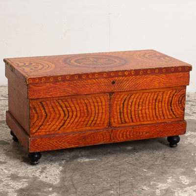 Lot 167 - Paint Decorated Blanket Chest