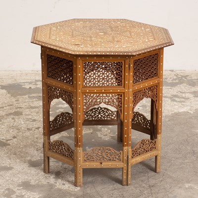 Lot 157 - Moroccan Inlaid Side Table