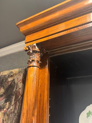 Lot 204 - William IV Rosewood Breakfront Bookcase