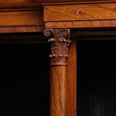 Lot 204 - William IV Rosewood Breakfront Bookcase