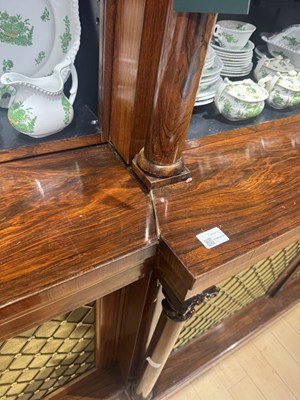 Lot 204 - William IV Rosewood Breakfront Bookcase