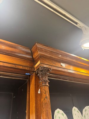 Lot 204 - William IV Rosewood Breakfront Bookcase