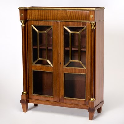 Lot 316 - Russian Neoclassical Brass-Mounted Mahogany Bookcase