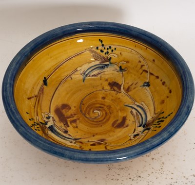 Lot 112 - Hand Painted Glazed Ceramic Fruit Bowl
