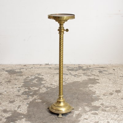 Lot 177 - Brass Telescoping Pedestal
