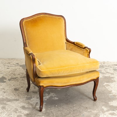 Lot 172 - Victorian Yellow Upholstered Armchair
