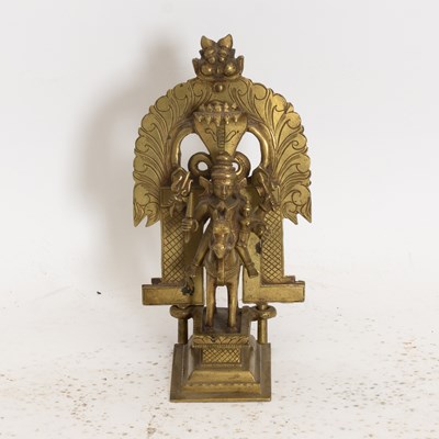 Lot 114 - Indian Bronze Figure of Khandoba