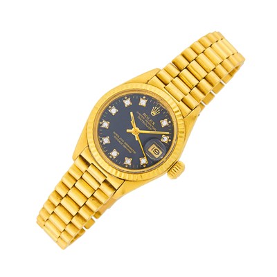 Lot Gold and Diamond 'Datejust' Wristwatch
