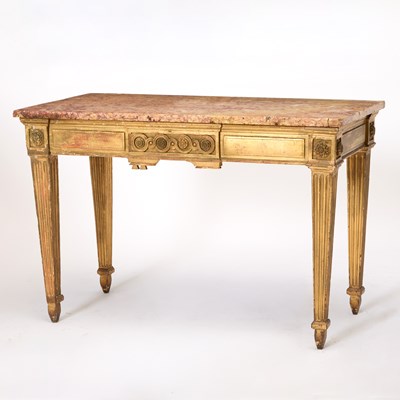 Lot 353 - South French Provencal Louis XVI Giltwood Console
