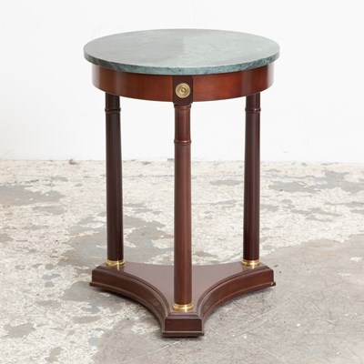 Lot 120 - Empire Style Marble Top Pedestal Table