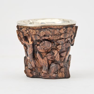 Lot 470 - A Chinese Carved Bamboo Libation Cup