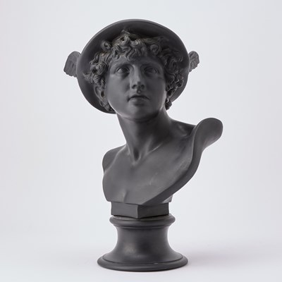 Lot 194 - Wedgwood Black Basalt Bust of Mercury