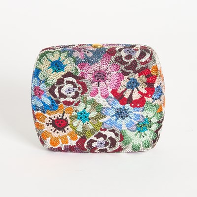Lot 205 - Floral Rhinestone Clutch, Judith Leiber