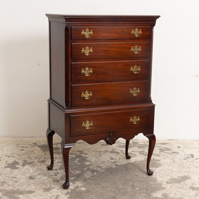Lot 354 - Mahogany Federal Style Highboy