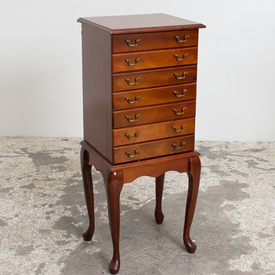 Lot 372 - Mahogany Jewelry Chest on Stand
