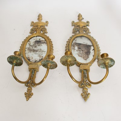 Lot 299 - Pair of Gilt Metal Girandoles