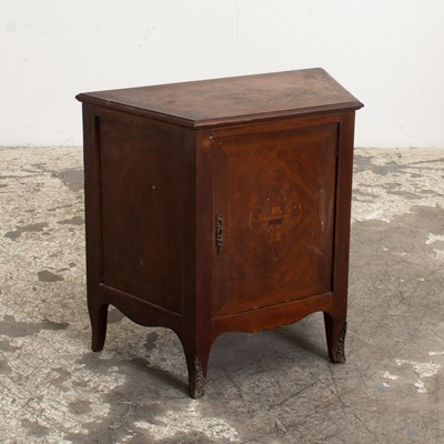 Lot 174 - Louis XVI Style Marquetry Bedside Cabinet