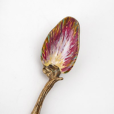 Lot 297 - After Salvador Dali Silver Gilt and Enamel "Ménagère Mollusc" Pattern Flatware Place Setting