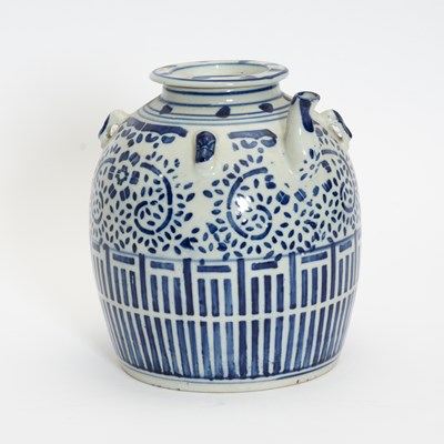 Lot 191 - Chinese Blue and White Ceramic Wine Jug