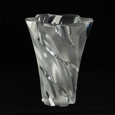 Lot 193 - Lalique Molded Frosted Glass Vase