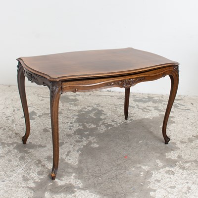 Lot 374 - Carved Walnut Art Nouveau Desk