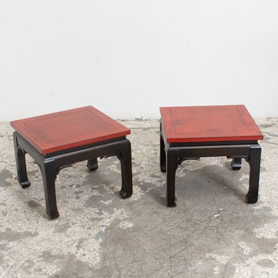 Lot 367 - Pair of Asian Style Low Tables