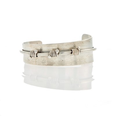Lot 2136 - Jules Brenner Silver Cuff Bangle Bracelet