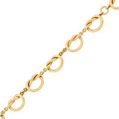 Lot 3 - Cartier Gold Twisted Link Bracelet