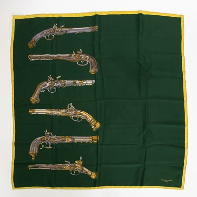 Lot 214 - Bianchini Ferier Pistol Pattern Silk Scarf