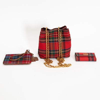 Lot 227 - Woven Plaid Pattern Handbag